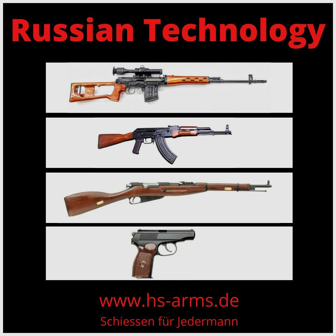 hs-arms Schießen für Jedermann - Paket 4 - Russian Technology