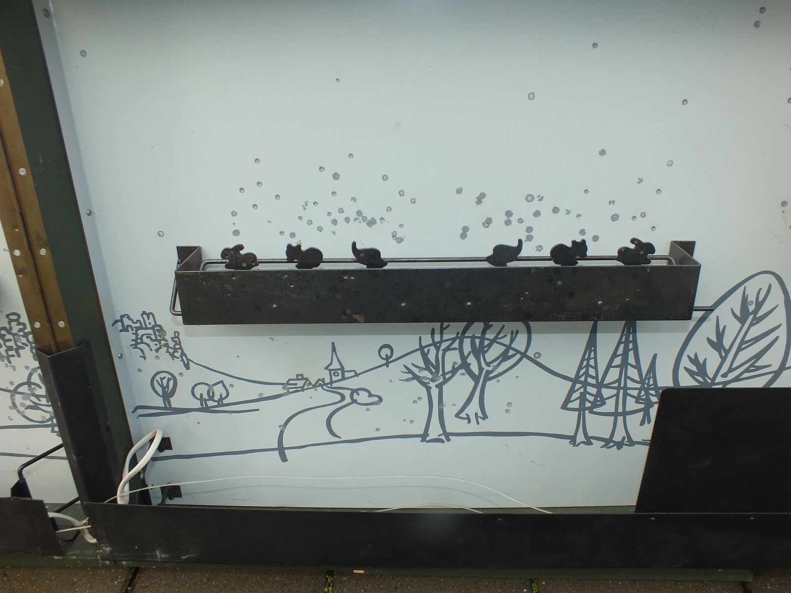 Schießbude, Schießkoffer, mit laufender Scheibe, DDR extrem selten!