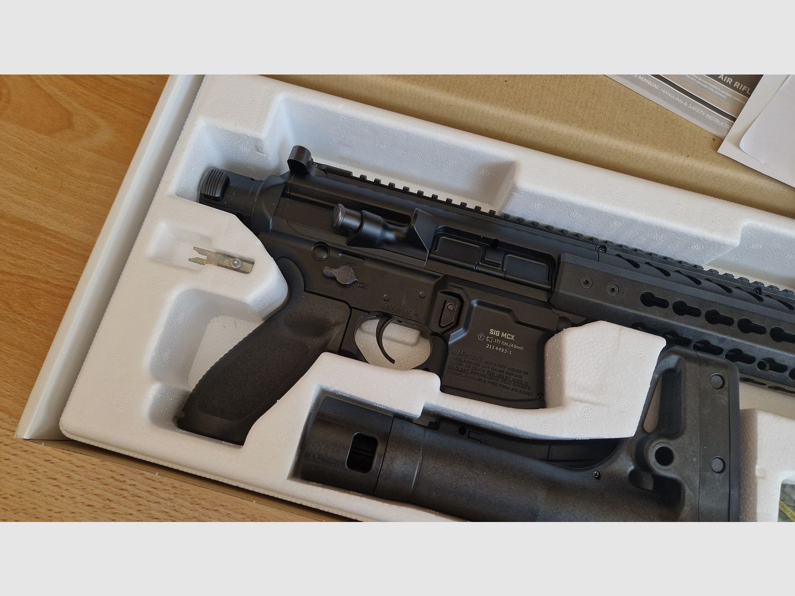 Sig Sauer MCX 4,5mm Diabolo Co2 Gewehr, komplett OVP nie benutzt mit Rechnung vom 12.2023