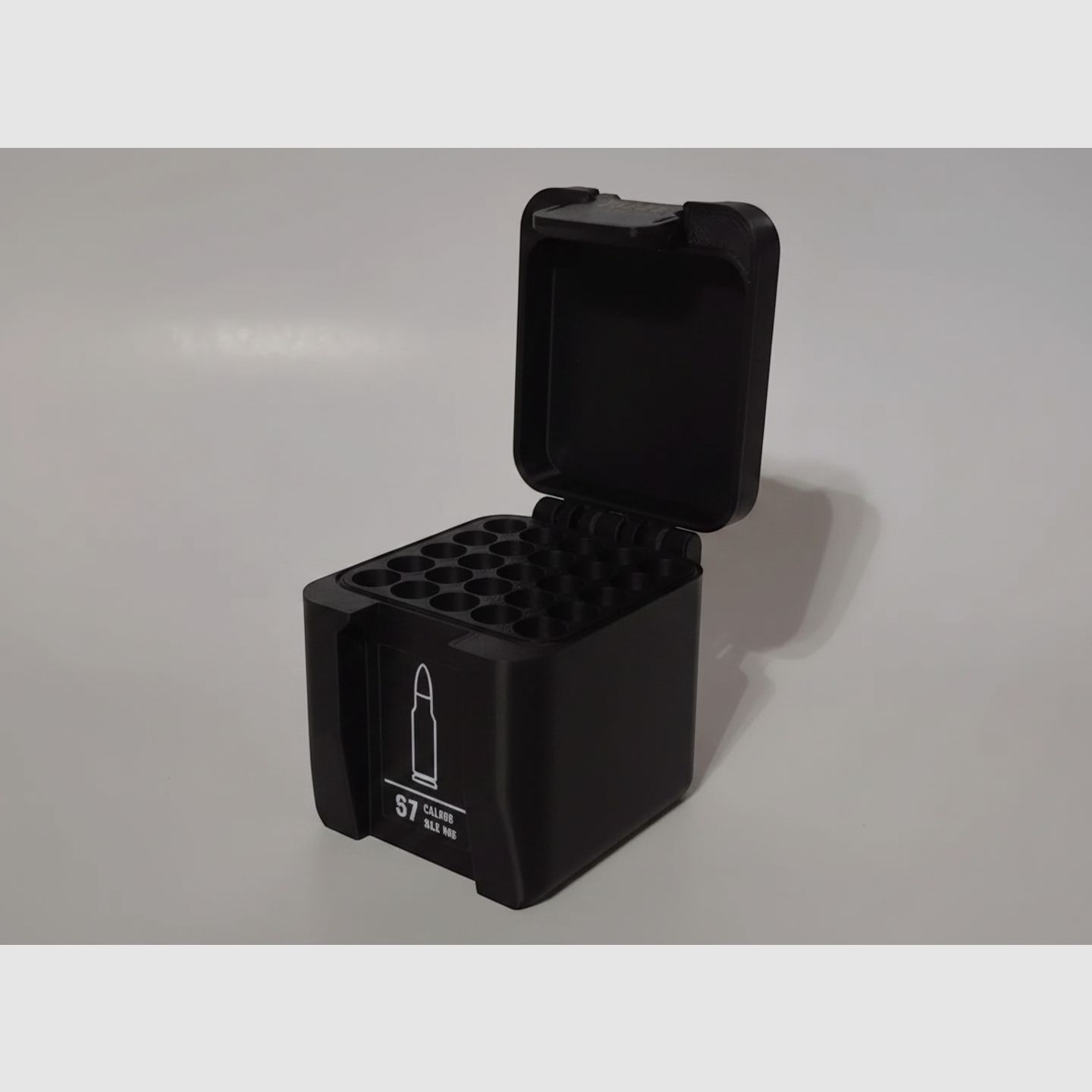 Filamelt Munitionsbox / 25 Creedmoor / 'Klapp- / Rastdeckel' / Patronenbox, Ammo Box