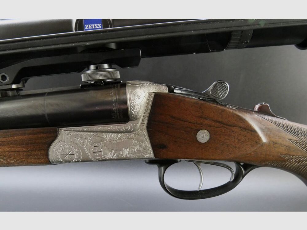Krieghoff Trumpf - Standard drilling with separate bullet cocking 7x65R; 12/70 7x65R; 12/70, 5.6x52R