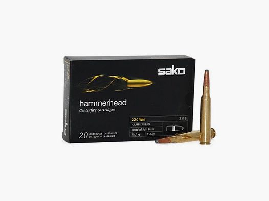 Sako 270 Win. HammerHead 156grs