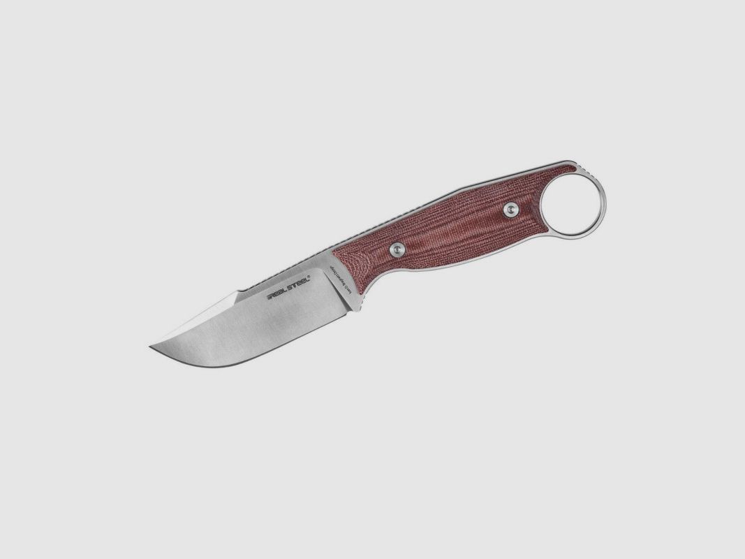Real Steel Furrier Harpoon Burgundy Micarta, imagen 1 de 4