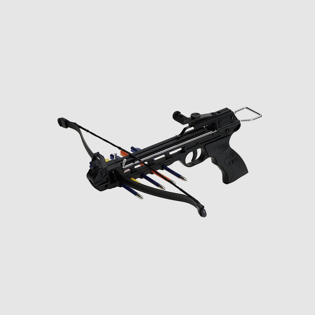 Crossbow pistol 50 lbs with five aluminum arrows