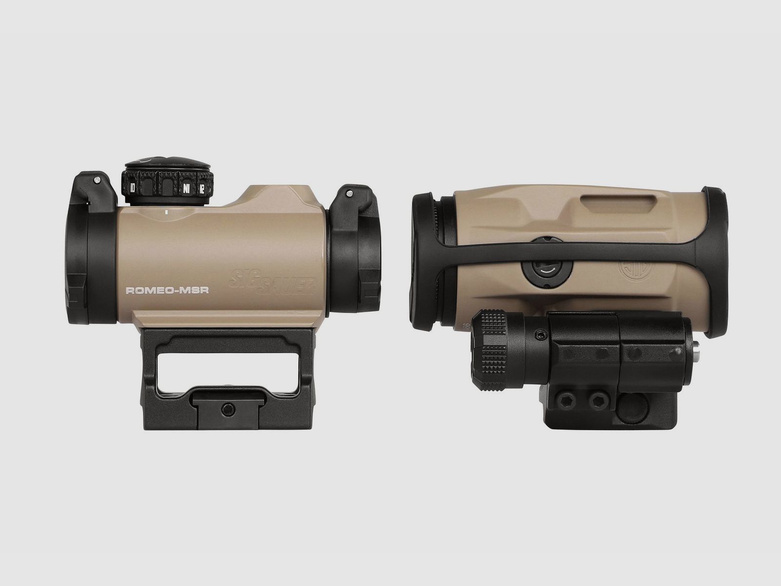 Sig Sauer SET ROMEO MSR 2 MOA and JULIET3 MICRO Magnifier 3x22 FDE SORJ72011