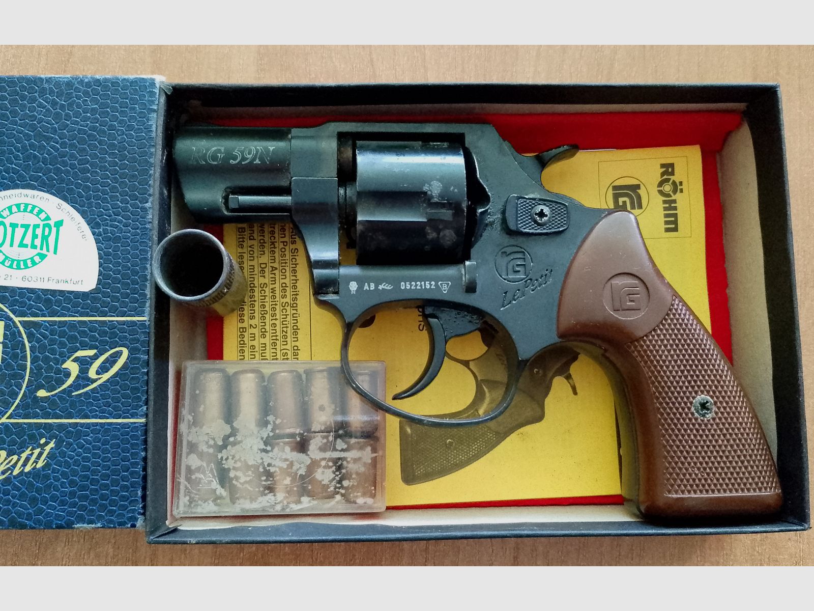 Röhm RG 59N Le Petit Schreckschussrevolver im Kaliber 9mm R.K. mit OVP!