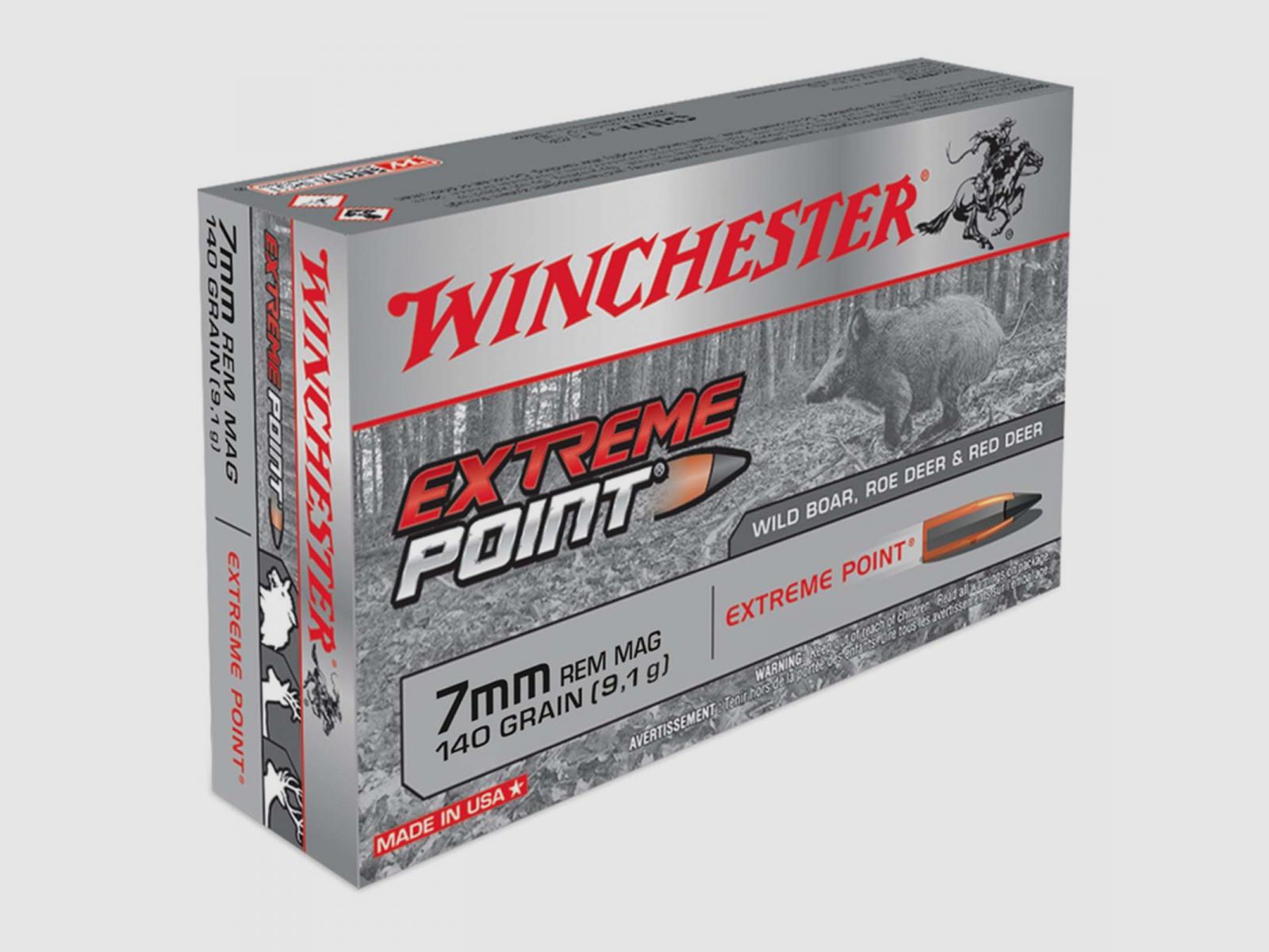 Winchester Extreme Point 7mm Rem. Mag. 140GR Extreme Point 20 cartucce
