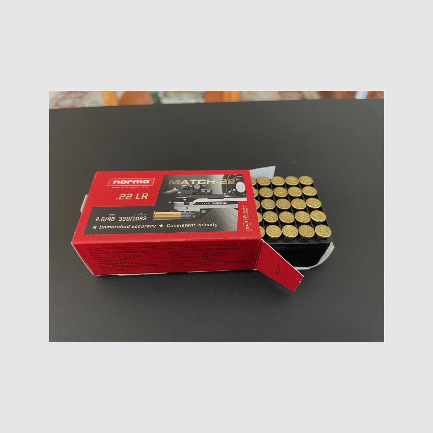 NORMA 22 Lr match, image 1 sur 2