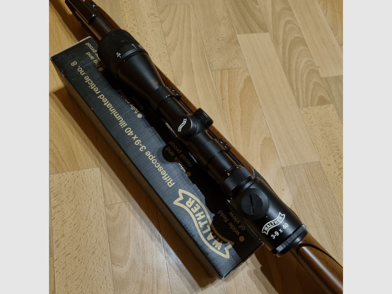 Incenso HW 98 Field Target calcio speciale rivestimento della canna filettatura della canna calibro 4,5 mm con ZF Walther 3-9x40