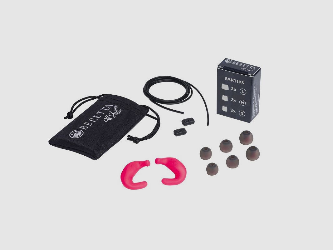 Protection auditive Beretta Mini Headset E2 Fuchsia Fluo, image 1 sur 2