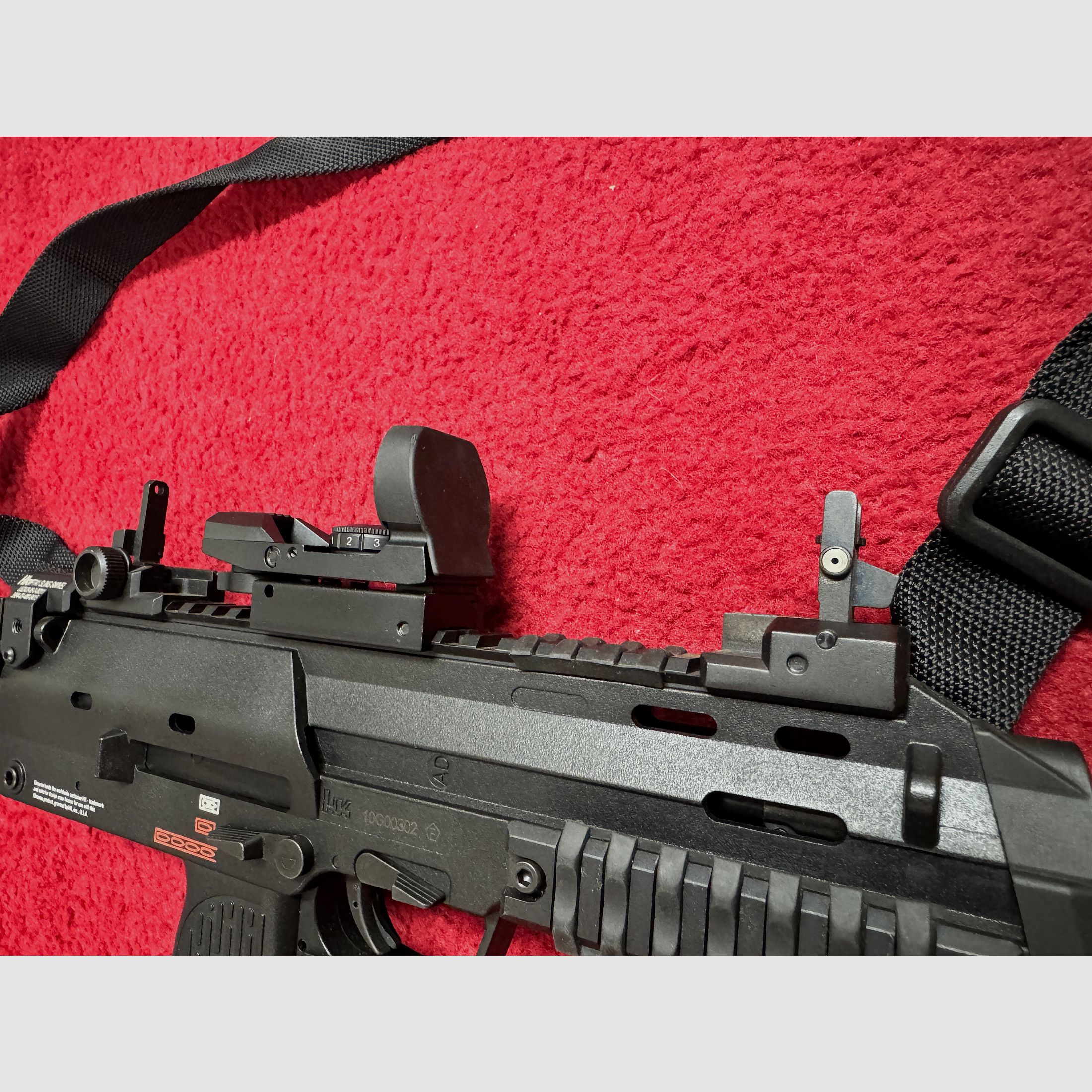 VFC H&K MP7 A1  GBB Gas Blow Back Airsoft 6mm  + Sling -Schalldämpfer- Micro Dot 