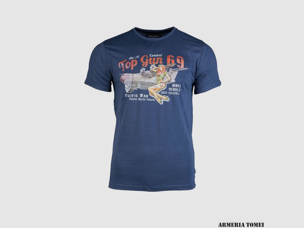 T-SHIRT – TOP GUN Blau Navy, Bild 1 von 2