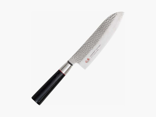 Senzo Santoku japanisches Kochmesser Damast VG10