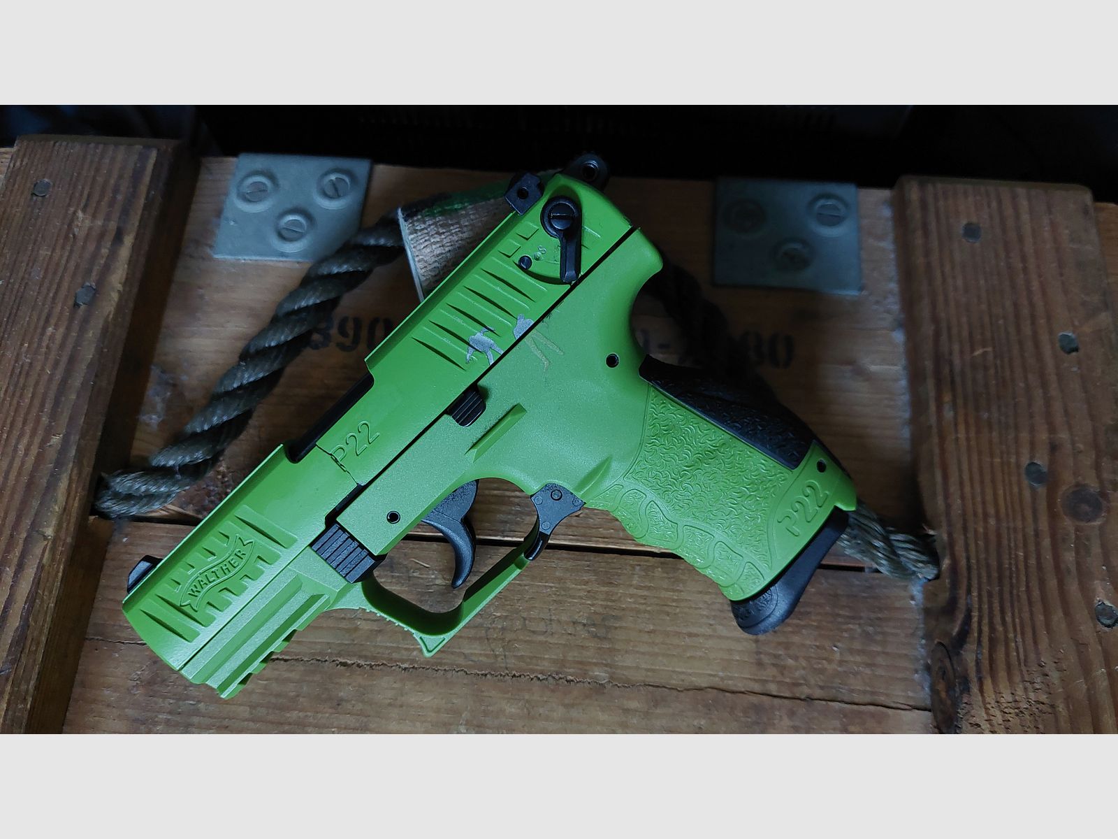 MODÈLE SPÉCIAL Walther P22Q "ZOMBSTER" (PTB 778) P 22 Q P22 glissière défectueuse