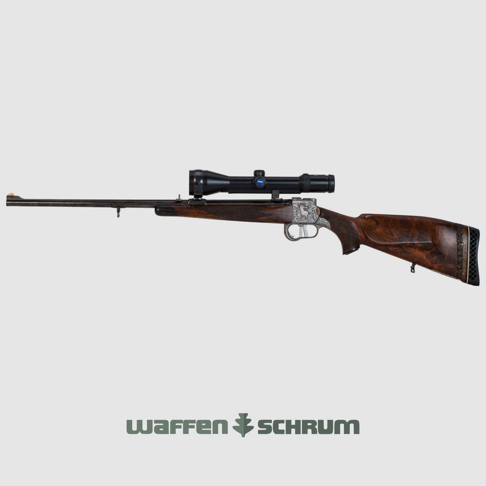 Ferlach Heeren 7x65R , ZF Zeiss Diavari VM 2,5-10x50 Abs.40, Suhler Einhakmontage LL: 62 cm