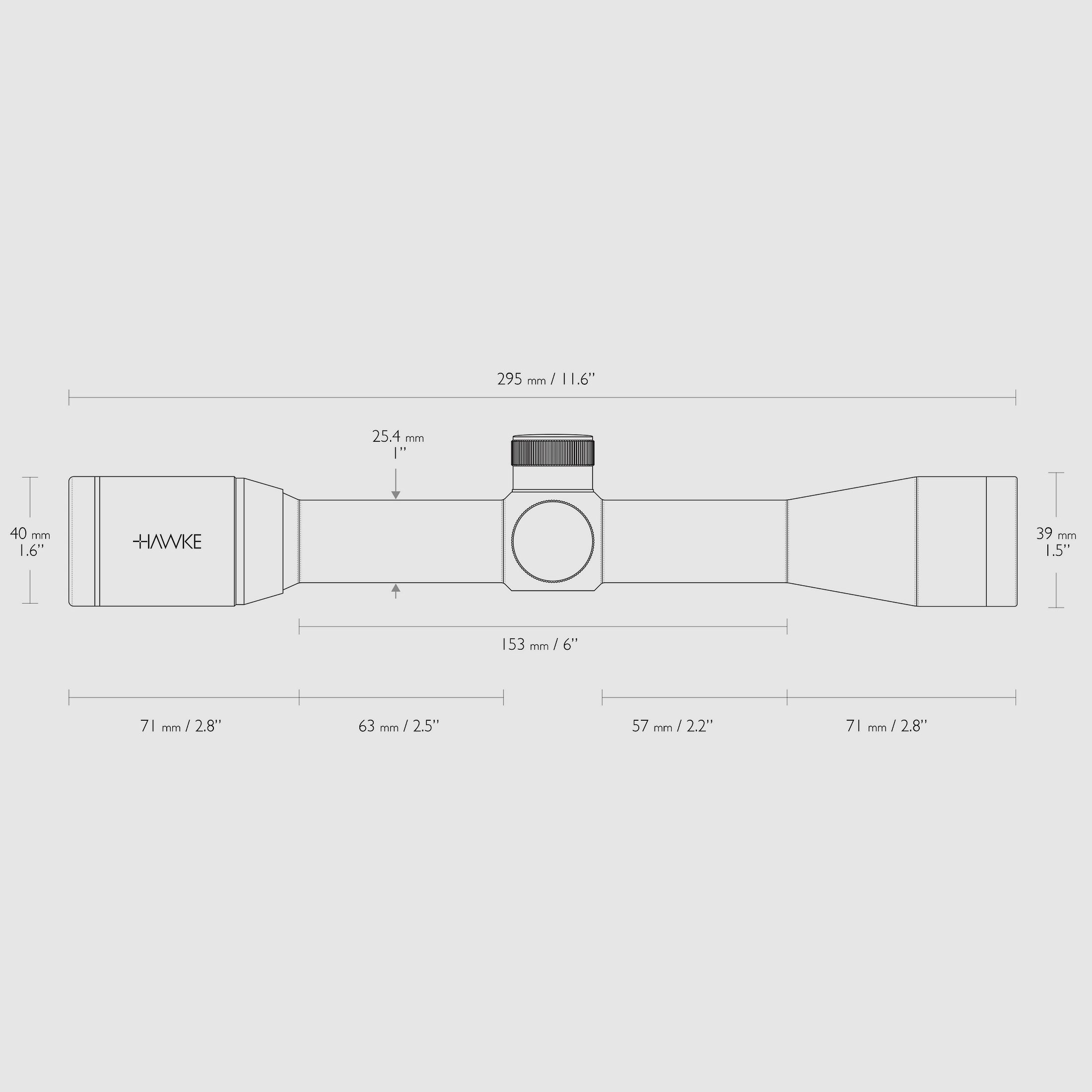 HAWKE 14100 Vantage 4x32 riflescope with 30/30 DUPLEX reticle waterproof