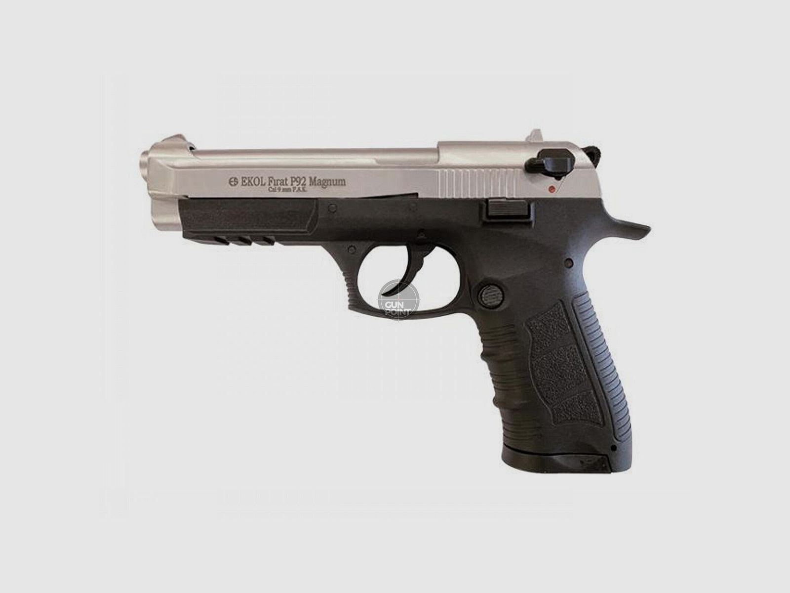 Schreckschuss - Gas Signal Pistole - EKOL Firat P92 Magnum Nickel - 9 mm P.A.K