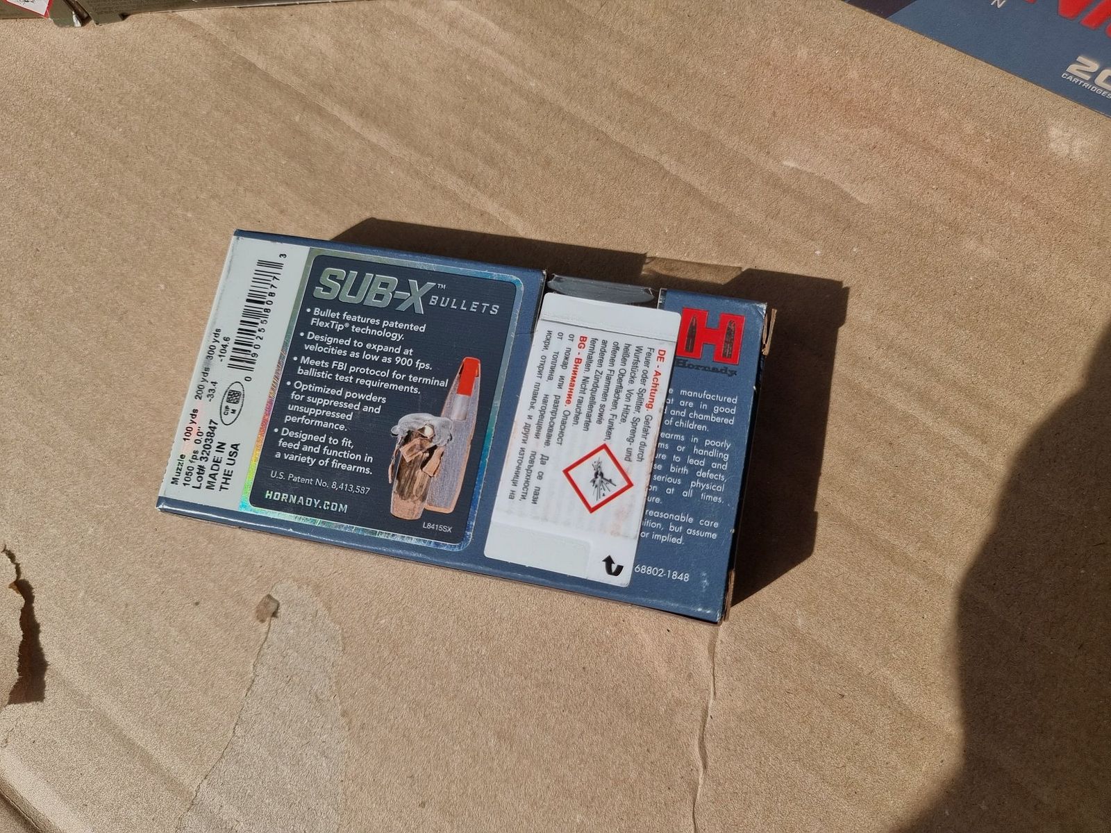 Munition insgesamt 680 Schuss .300 Blackout BLK AAC subsonic Hornady Sub-X 190gr / S&B 200gr originalverpackt