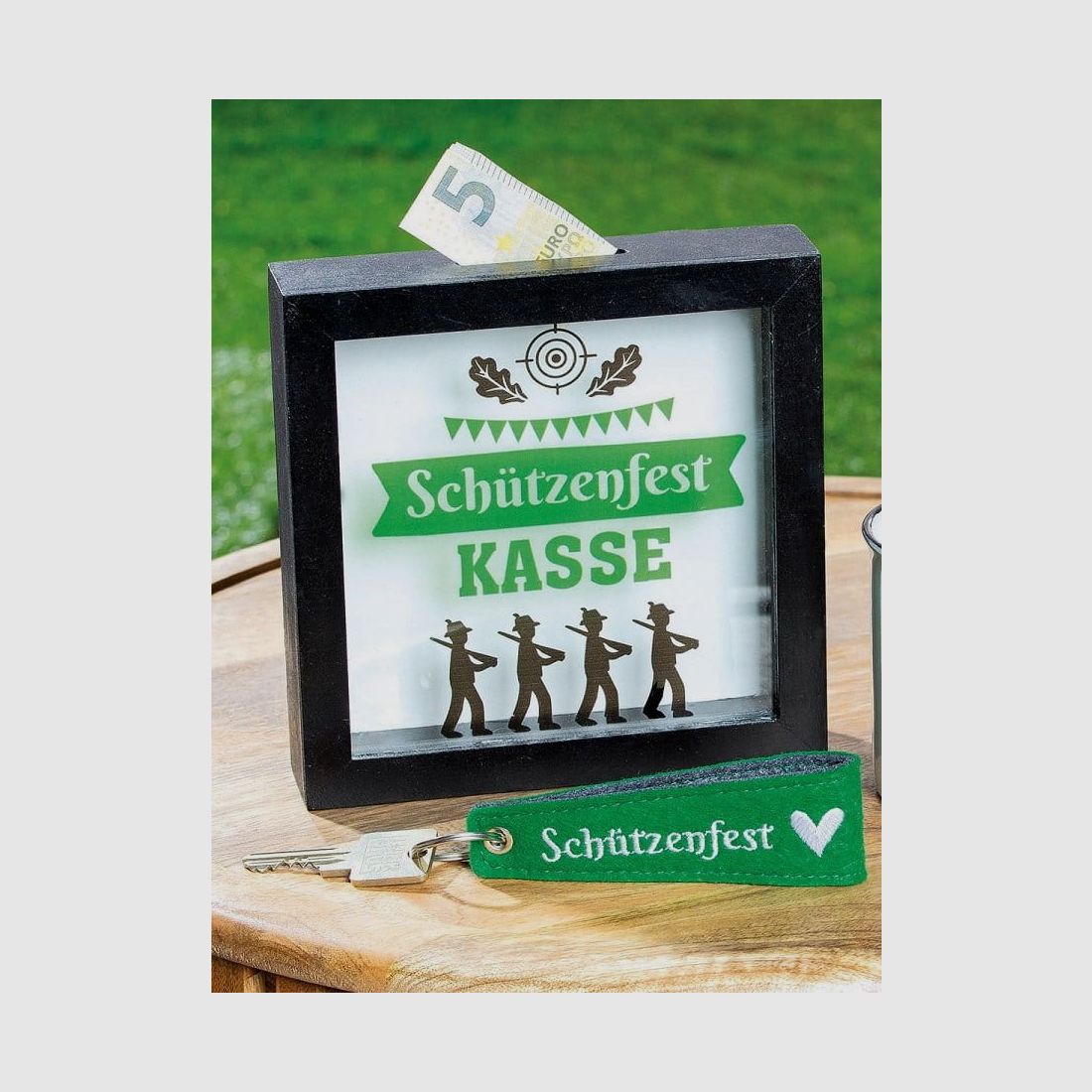 Gilde Spardose Schützenfest Glas