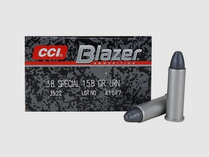 CCI Blazer Aluminium .38 Special 158GR LRN 50 Patronen