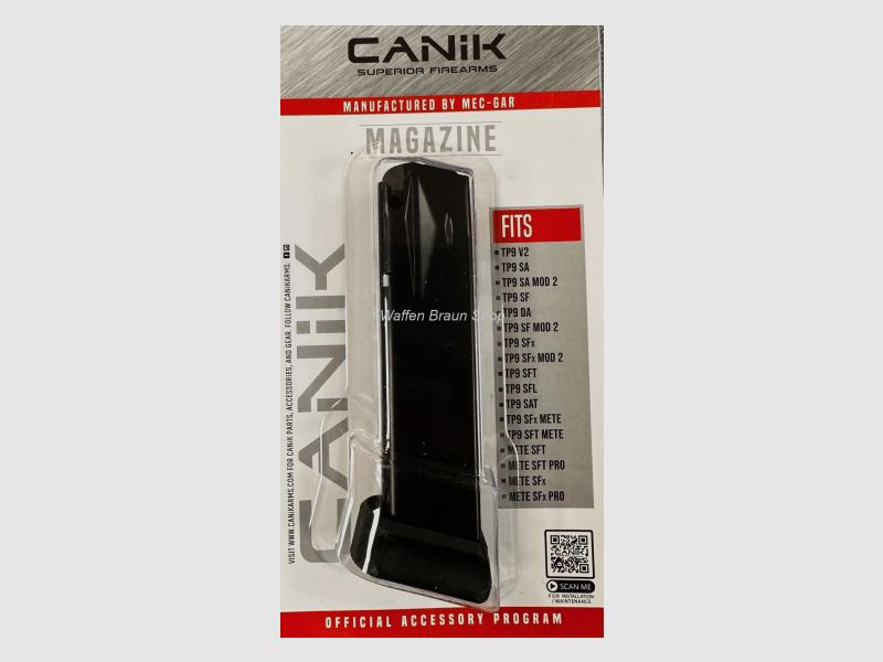 Canik Magazin TP9, 9mm, 18+2 Schuß
