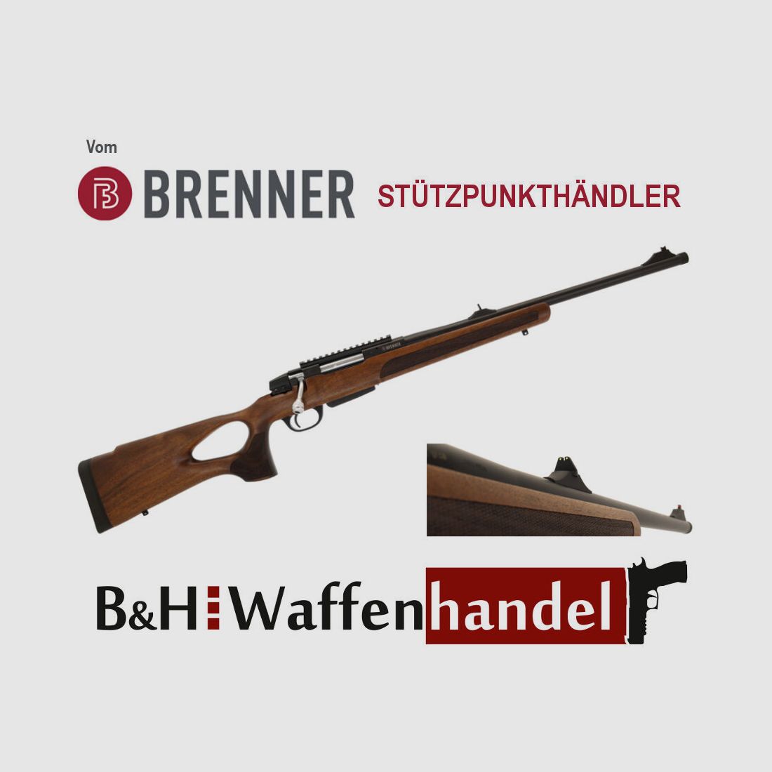 Brenner BR20 Holz- Lochschaft mit Visierung