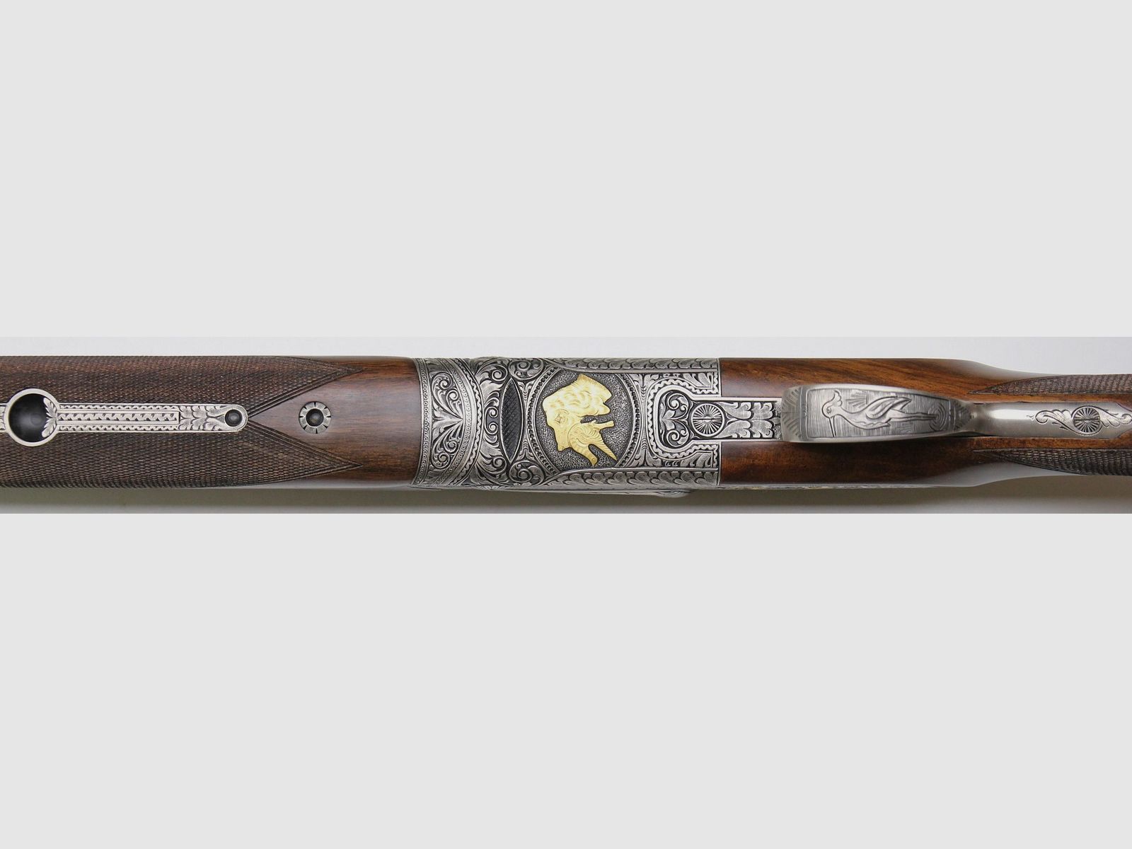 American Arms Excelsior (producent F. Sarriugarte) zamek boczny, zdjęcie 4 z 6