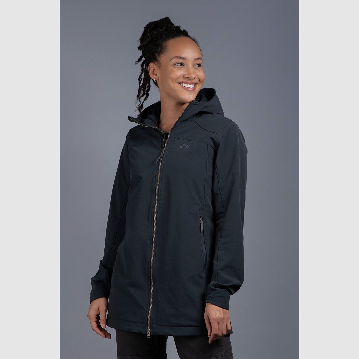 TATONKA Cesi Womens Hooded Coat Dark Blue - 36