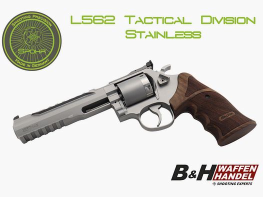 SPOHR Tactical Division Stainless 6 Inch Revolver Made in Germany 6"