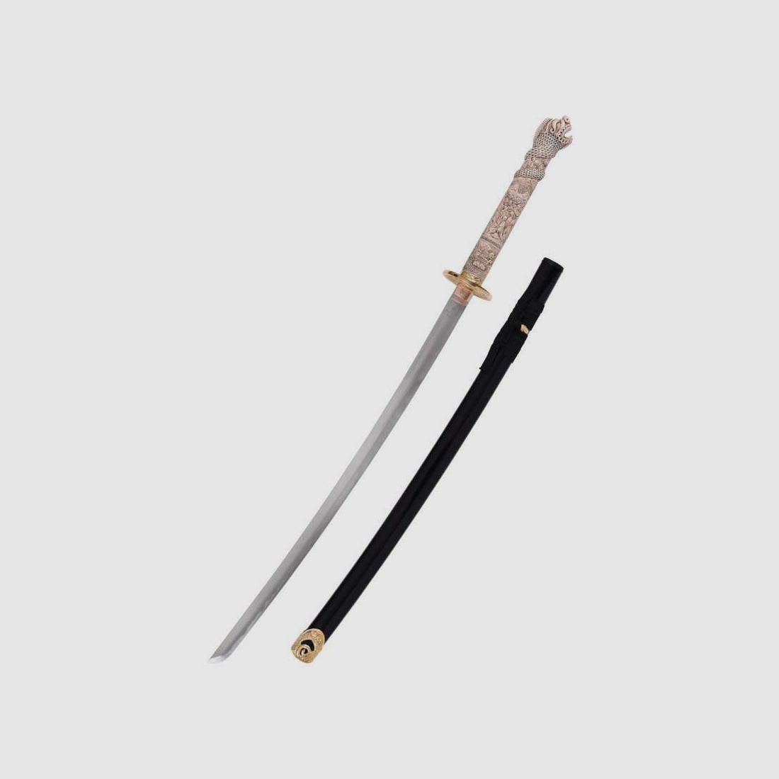 Lizensiertes Katana Schwert des Connor MacLeod aus dem Film Highlander, schwarz, Marto