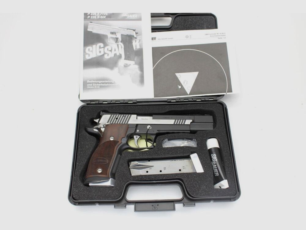 Pistola SIG Sauer P226S X-Six Nera e Bianca COME NUOVA 9mm Luger