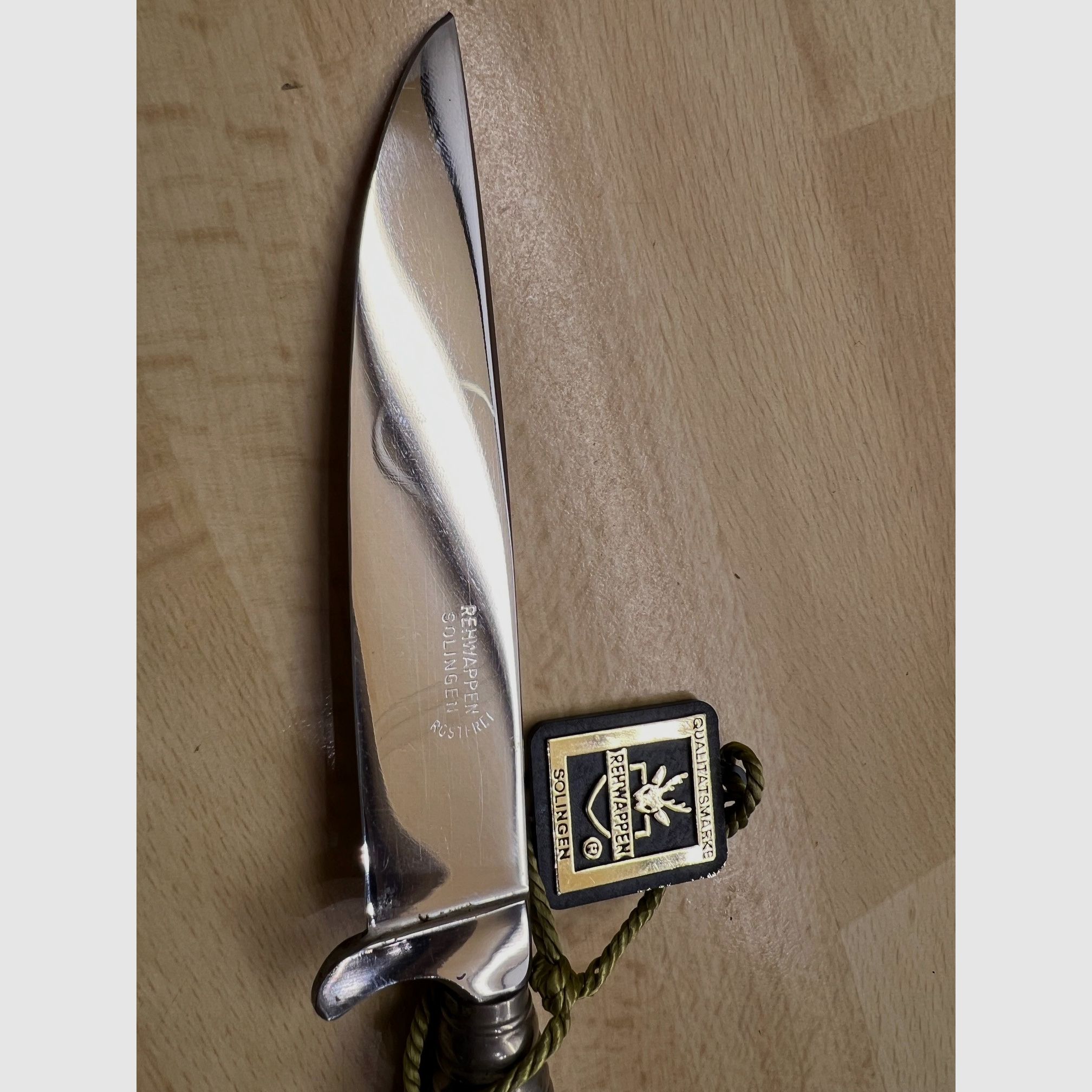 Cuchillo de caza Linder original, marca de calidad Rehwappen, Solingen