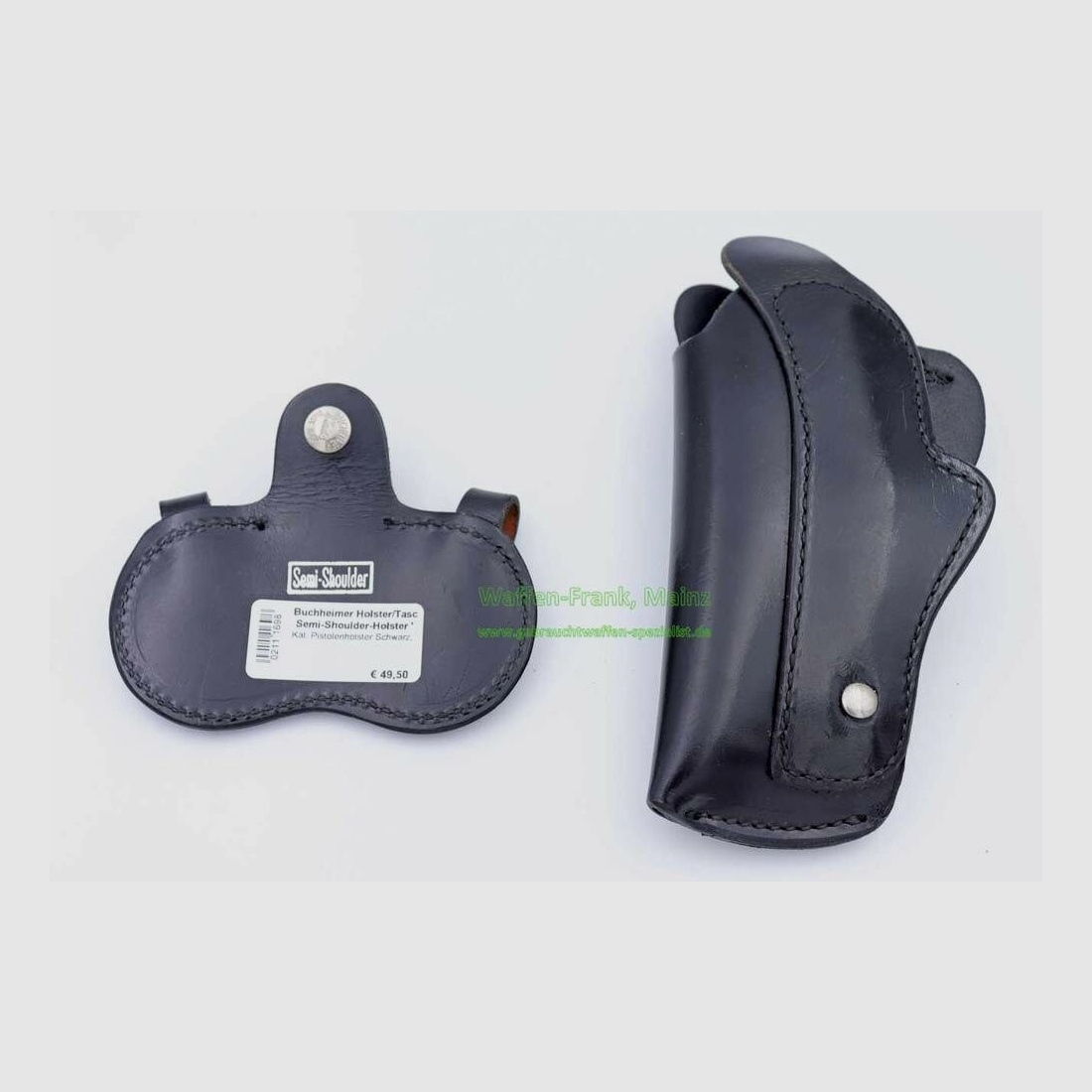 Buchheimer Semi-Shoulder Holster 'Izquierdo' Funda para Pistola Negra, Cuero