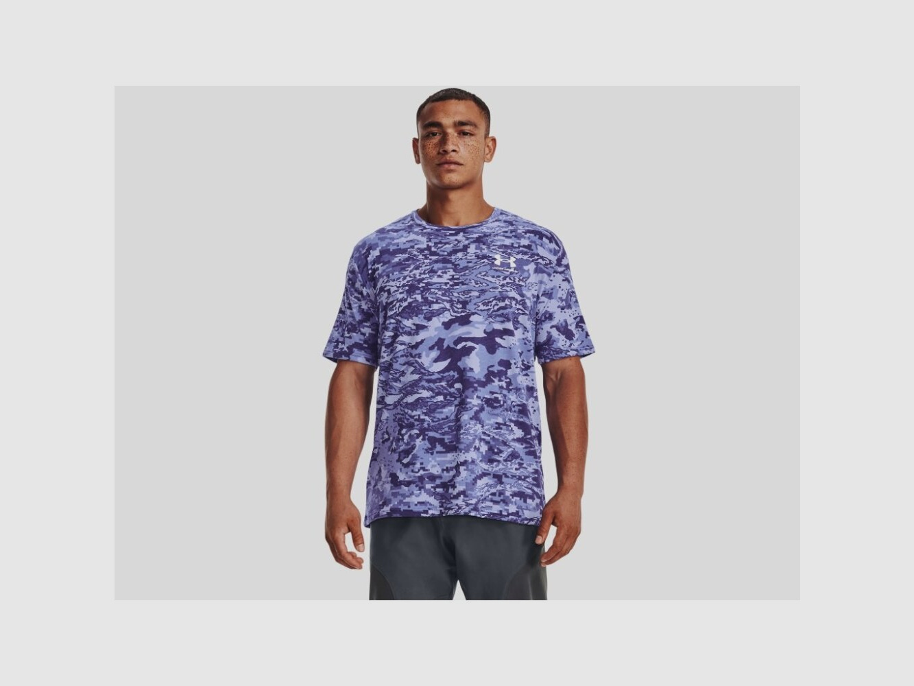 T-shirt à manches courtes Under Armour UA ABC Camo Sonar Bleu S