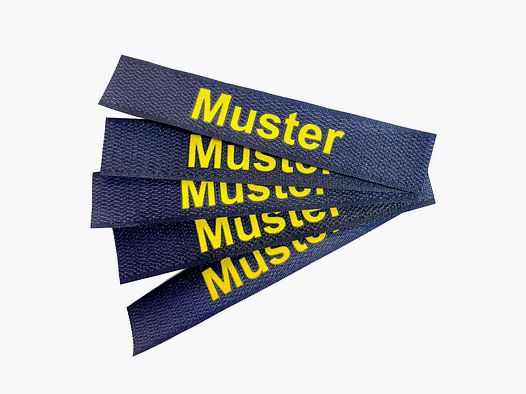 ASMC Namensbänder 5er Set Navy Gold