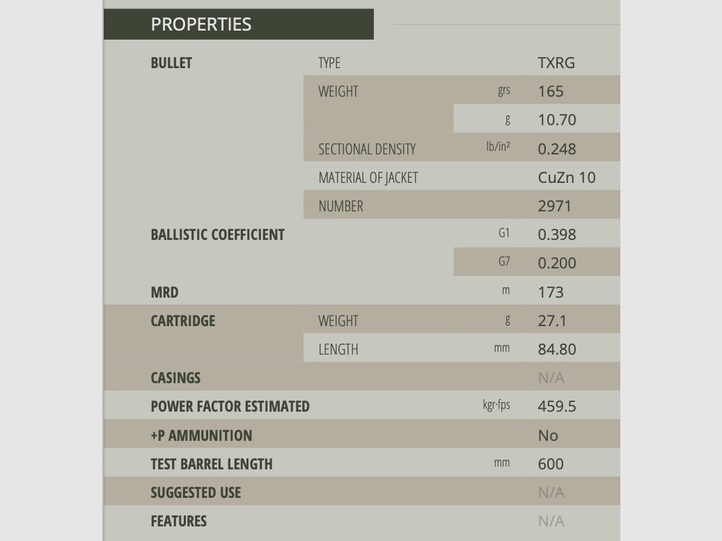 Sellier & Bellot 192311 .30-06 Spr. z kulką eXergy niebieską 10,7g 165grs. TXRG