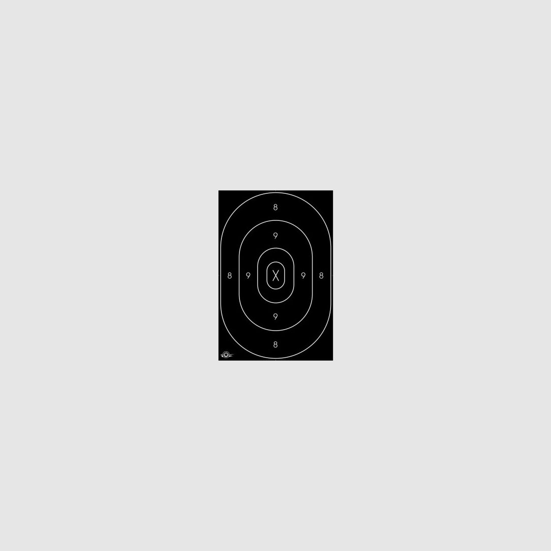 Cibles autocollantes pour pistolet militaire 31x46 cm