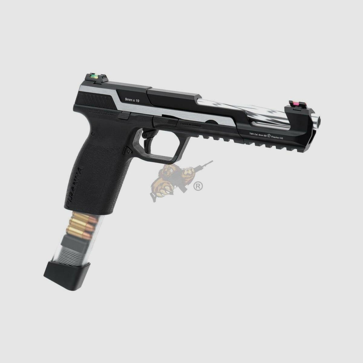 G&G Piranha SL GBB Pistolet Airsoft en Dual Tone -F-