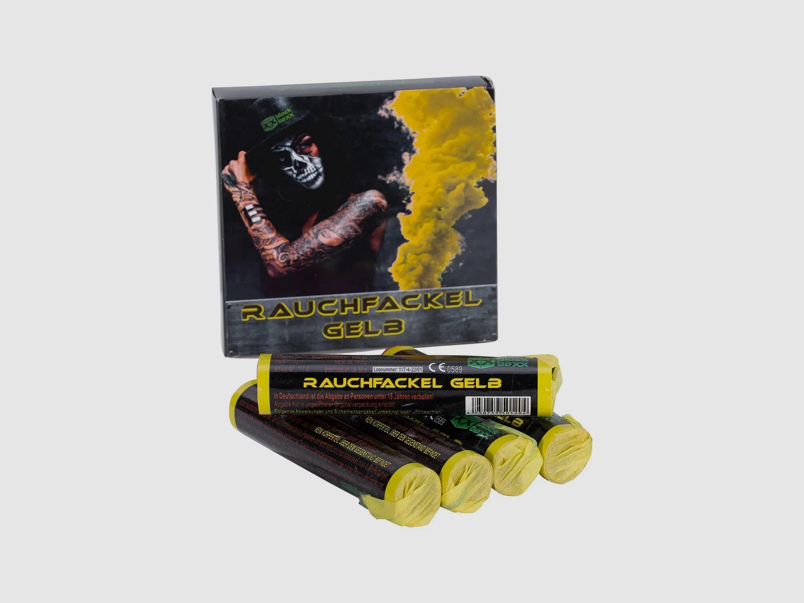 Blackboxx Blackboxx Rauchfackel 60 Sek. T1 5er Pack gelb