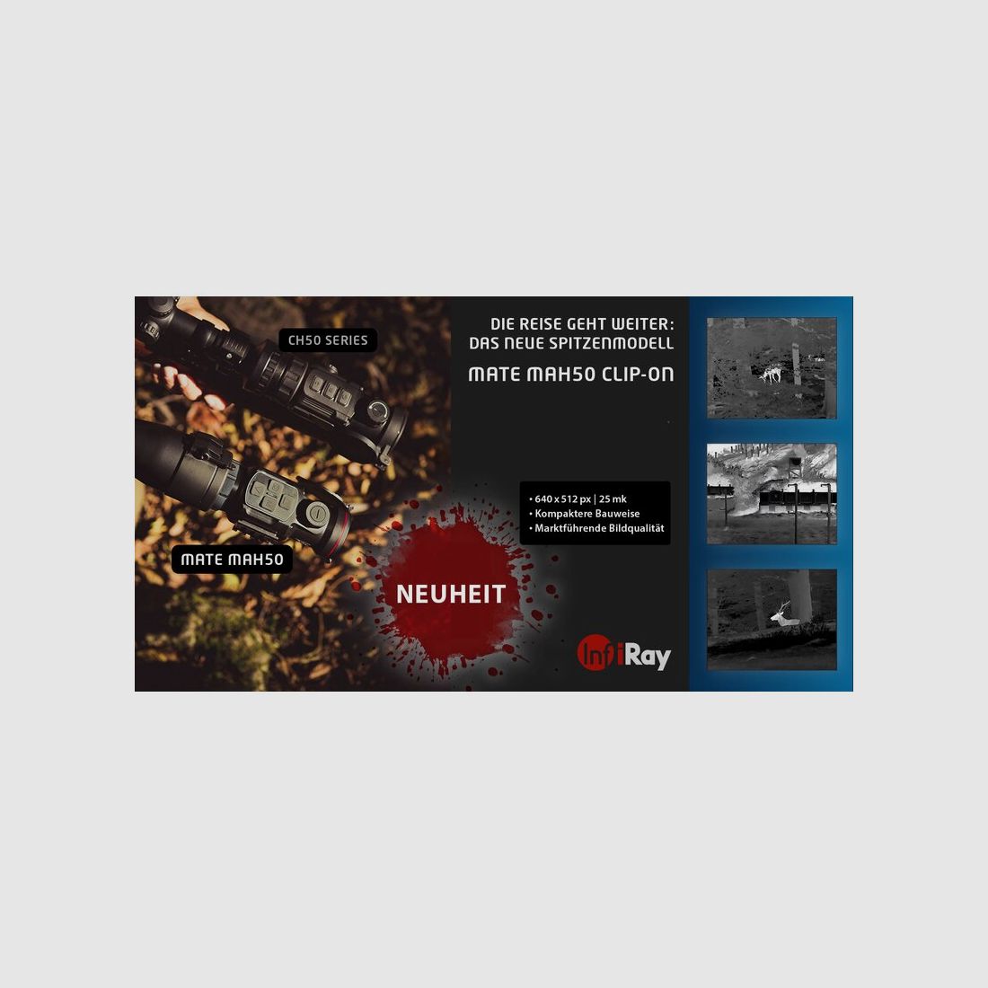 InfiRay - Mate MAH50 Clip-On Wärmebildgerät / Wärmebildkamera