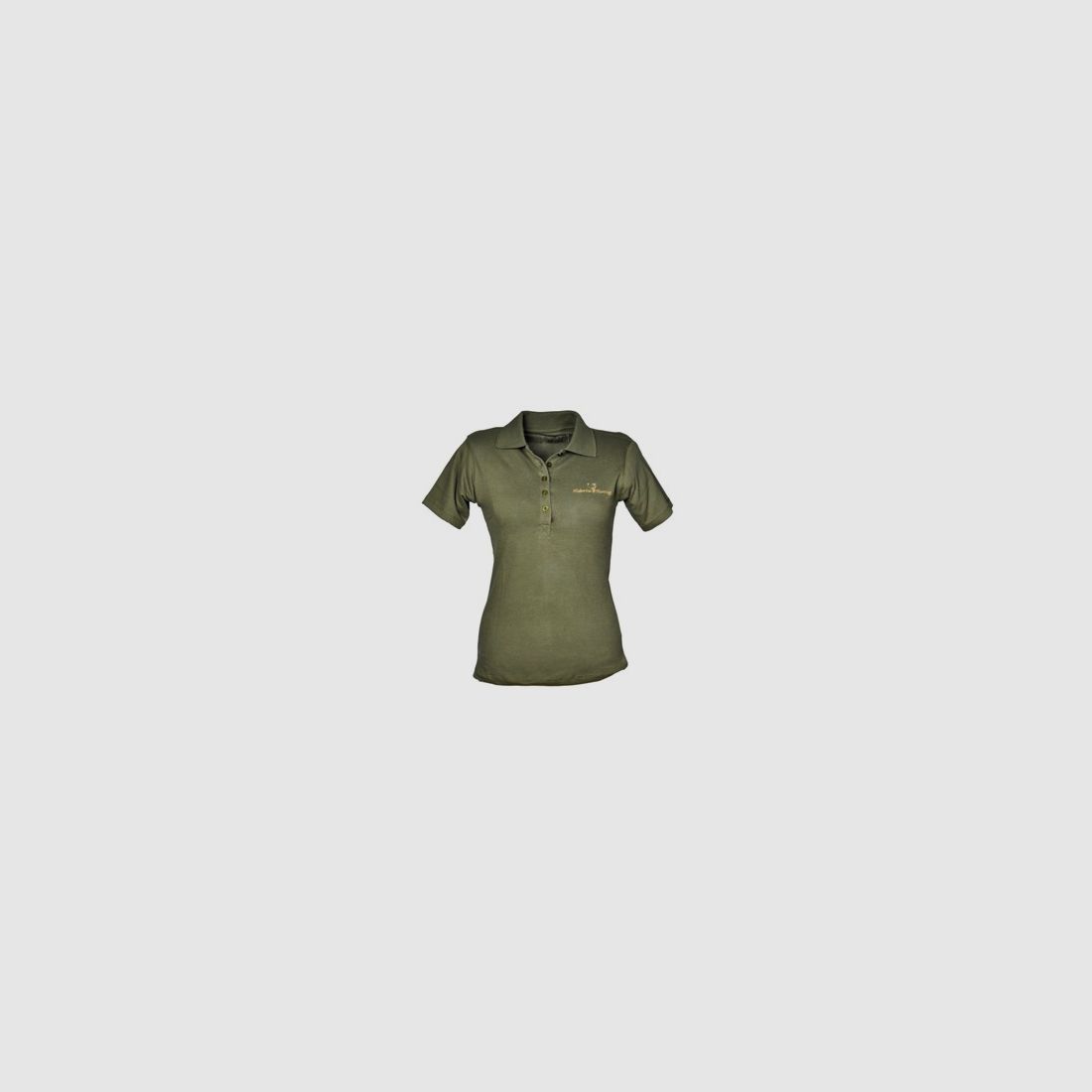 Damen Polo T-Shirt - Lila-Knöpfe