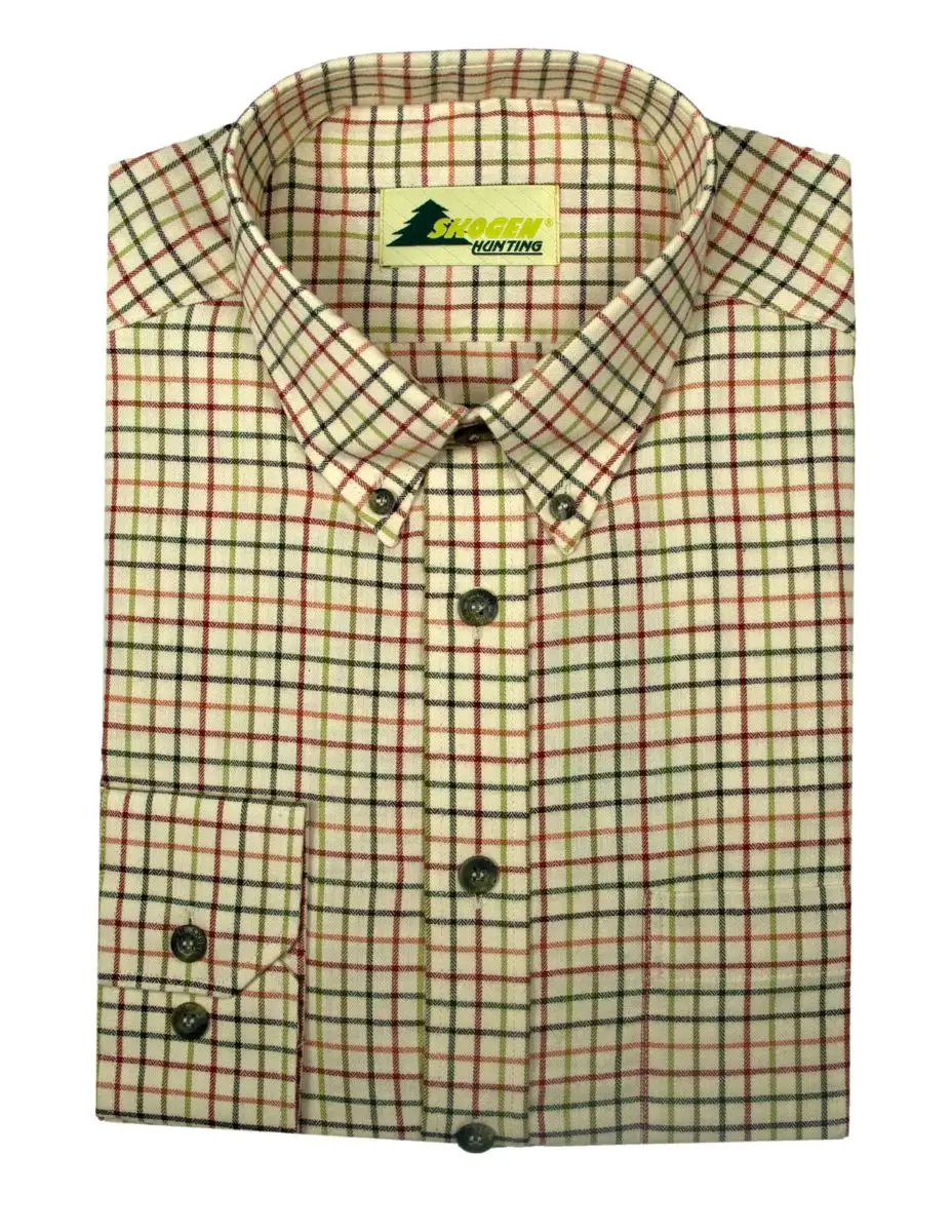 Skogen Karo-Hemd mit Button-Down-Kragen