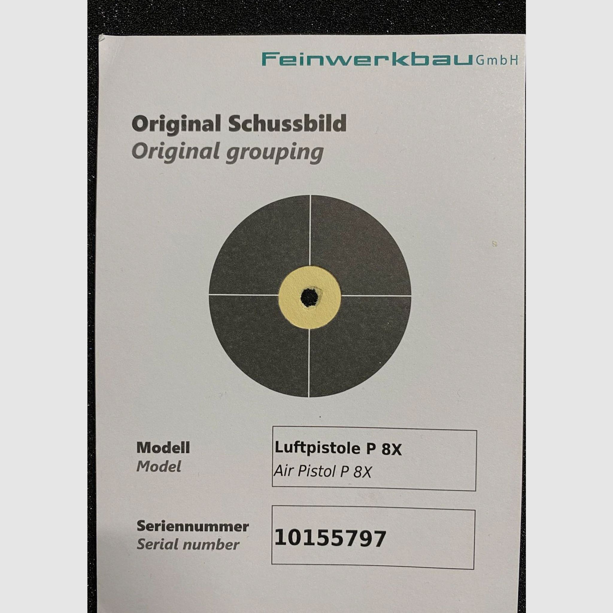 Feinwerkbau P 8X gebraucht