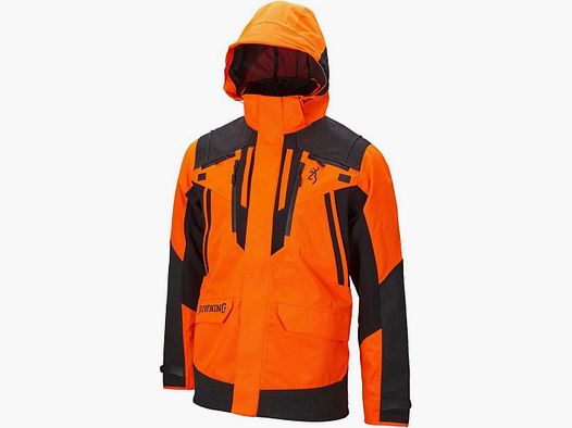Parka Tracker Pro Air Browning Orange Blaze - Traspirante - Alta Visibilità - Protezione e Comfort nella Caccia