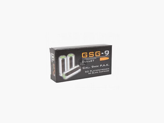 GSG - Platzpatronen 9 mm P.A.K., 50 Stck