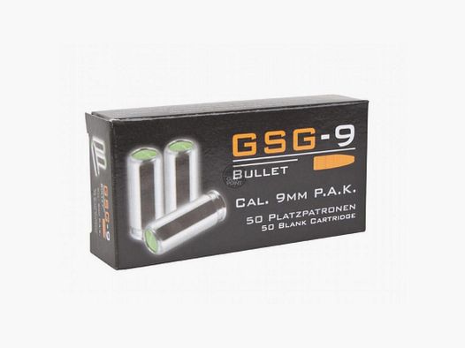 GSG - Platzpatronen 9 mm P.A.K.- 50 Stck