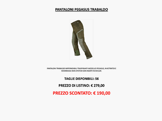 TRABALDO – PEGASUS