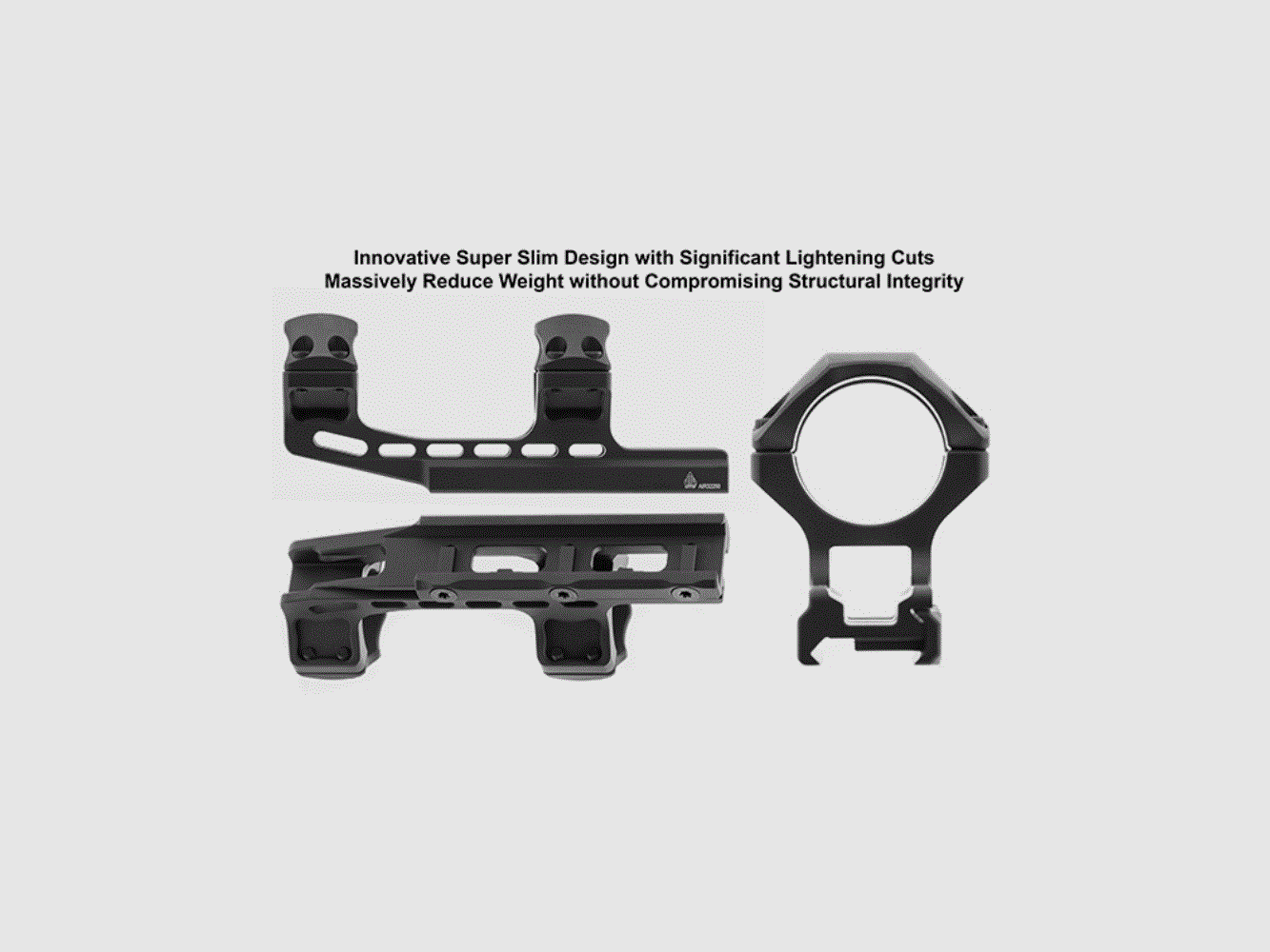 UTG® ACCU-SYNC® Anneaux Picatinny Offset 30mm Haut Profil 50mm, image 4 sur 6