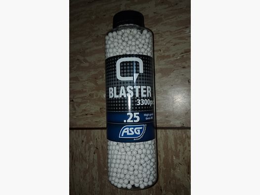 1x Packung ASG 6mm BB's neu 3300 STK. 0,25g Blaster Airsoft Softair 