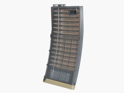 190rds Lancer L5 AWM '5.56' Magazin für M4/AR15, TAN